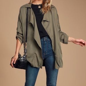 Oversized Olive Jacket